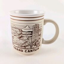 Grand Canyon Arizona Souvenir Textured Coffee Mug Cup Light Tan Beige - €16,25 EUR