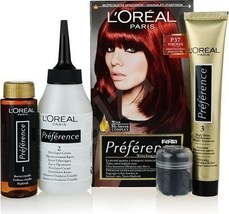 L&#39;ORÉAL PARIS Feri Préférence Pure Plum P37 - intense dark red hair dye - £19.57 GBP