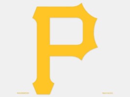 MLB Pittsburgh Pirates Logo on 4&quot;x4&quot; Perfect Cut Decal Single WinCraft - £8.64 GBP