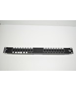 Quest Rack Mount Patch Panel 16 Channel Plug Cat. 5e pn#- NPP-1016 - $1,050.98 MXN