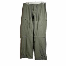 Mountain Hardwear Convertible Pants Womens SZ 8 Green Zip Off Legs Hiking - $23.06