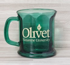 Olivet Nazareth University Green Glass 12 oz. Coffee Mug Cup - $13.47