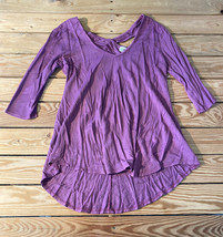 baea NWOT women’s criss cross back long sleeve shirt size L purple S1 - £8.48 GBP