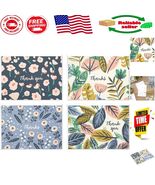 Timeless Thank You Card Assortment - 48 Floral Designs with Envelopes In... - $385.67 MXN
