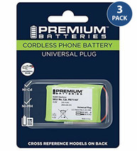 Premium Batteries BT-17333 Universal Cordless Phone Battery for 2/3 AA3 (3 Pack) - £15.17 GBP