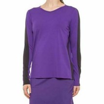 Nwt Belyn Key Purple Black Long Sleeve Knit Golf Tennis Shirt - S M L Xl Xxl - £35.43 GBP