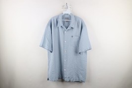 Vtg 90s Quiksilver Surfing Mens XL Distressed Short Sleeve Collared Button Shirt - £35.00 GBP