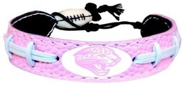 Jacksonville Jaguars Bracelet Pink Football CO - $558.63 MXN