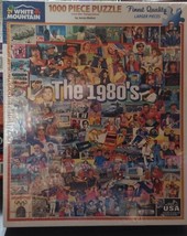 White Mountain Puzzle The 1980&#39;s 1000pc Jigsaw Puzzle Sealed 2021 Larger Pieces - £18.22 GBP