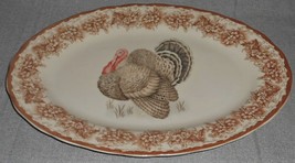 Gooseberry Patch Thansgiving Turkey 14&quot; Oval Platter - £31.31 GBP