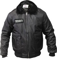 First Class Watch-Guard Bomber Jacket with Reflective Security ID Size S... - $1,033.21 MXN