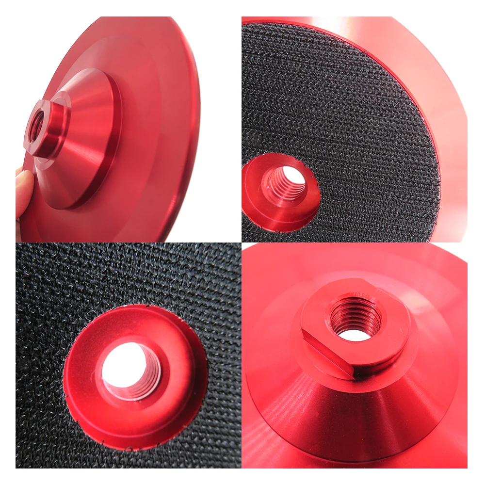 120mm Polisher Tray Bac Holder Plate Car Accessories Aluminum Alloy Backer Pad f - £209.28 GBP