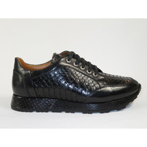 Men's GENIO Turkey Genuine Python Snake Leather Shoes 120197327 Black image 6