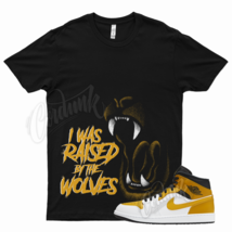 Black WOLVES T Shirt for Air J1 1 Mid University Gold White - £20.25 GBP+