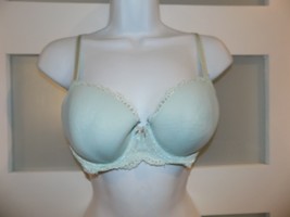 Victoria&#39;s Secret Lined Demi Light Blue Bra Size 34D Women&#39;s - £15.17 GBP