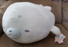 SEAL WHITE MARSHMALLOW VERY SOFT Brand New Plush Stuffed Animal 18&quot; JAPA... - $1,119.36 MXN