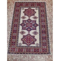 Radiant 4x6 Authentic Hand Knotted Super Kazak Rug B-76246 - £435.91 GBP