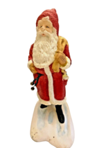Figurine Santa Claus Collection Peter Dutkin Hallmark Heirloom 6.5&quot; Vintage 1990 - £13.09 GBP