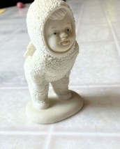 Dept 56. Snow Babies White Kissing Snow Baby Bent Over (No Box) - $23.36