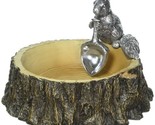 Handcrafted Arthur Court Squirrel Nut Bowl With Acorn Scoop Aluminum &amp; R... - £38.93 GBP