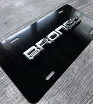 3D Bronco Chrome On Black License Plate New Aluminum Universal Fits All ... - $1,406.46 MXN