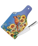 Cardinal Sunflowers : Gift Cutting Board Bird Grieving Lost Loved One Gr... - £23.16 GBP