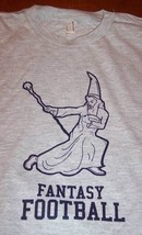 Funny Fantasy Football Wizard T-Shirt Mens Medium New - £15.87 GBP