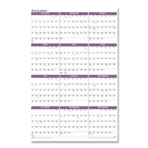 AT-A-GLANCE PM1228 24 in. x 36 in. 12-Month 2024 Yearly Wall Calendar - WT New - $36.99