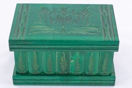 6&quot; Wooden Puzzle Box with Hidden Compartment - Ideal for Jewelry &amp; Gifts Green - £27.07 GBP