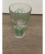Stone&#39;s IPA green hopps collectible pint glass craft beer Brewery - $373.47 MXN