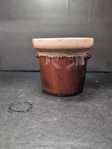 Vintage McCoy 1 Quart Brown Drip Glaze Casserole Crock 7014 Pottery - $11.88