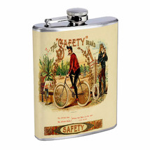 Vintage Cigar Box Poster D9 Flask 8oz Stainless Steel Hip Drinking Whiskey - £11.69 GBP