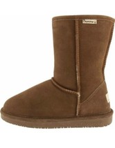 Bearpaw Emma Women Brown Winter Short Boots Genuine Suede/Sheepskin NWOB Size 9 - £35.23 GBP