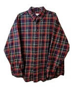 Brooks Brothers Flannel Shirt Mens XL Blue Red Grn Plaid Button Down 346... - $576.58 MXN