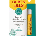 Burts Bees Herbal Blemish Stick Acne Treatment, 0.26 Fl Oz - £11.81 GBP