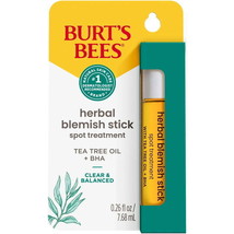 Burts Bees Herbal Blemish Stick Acne Treatment, 0.26 Fl Oz - £11.64 GBP
