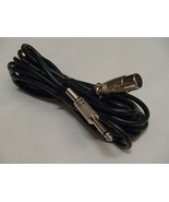 16 Ft XLR 3 Pin Female To 1/4&quot; TRS Male Black Audio Cables - £11.17 GBP