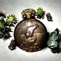Watch-It old vintage pocket watch a beautiful golden color with eagle - $48.51