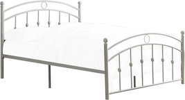 Full-Size White Tiana Metal Platform Bed By Homelegance. - £146.40 GBP