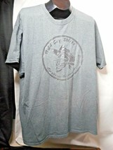 GILDEN Cotton BALD GUY SHIRTS Custom Screen Printing Mens T-Shirt Gray S... - £20.13 GBP