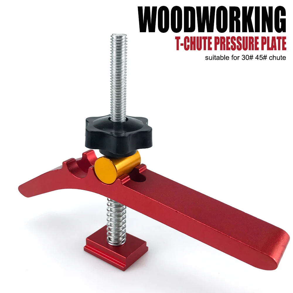 wor T-chute Pressure Plate Clamping Blo Chute Blo Adjustable Press Plate... - £49.87 GBP