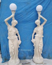 statue lamps, fairy lights, statue lamps, female sculpture, lady figurine, garde - £19,658.90 GBP