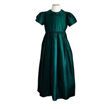 Strasburg Dress Silk Emerald With Pearls Girls size 10 Formal Special Occasion - £106.86 GBP