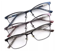 Design Optics by F.G Unisex Addie Square Cat Eye Reading Glasses +1.50 3... - $11.87