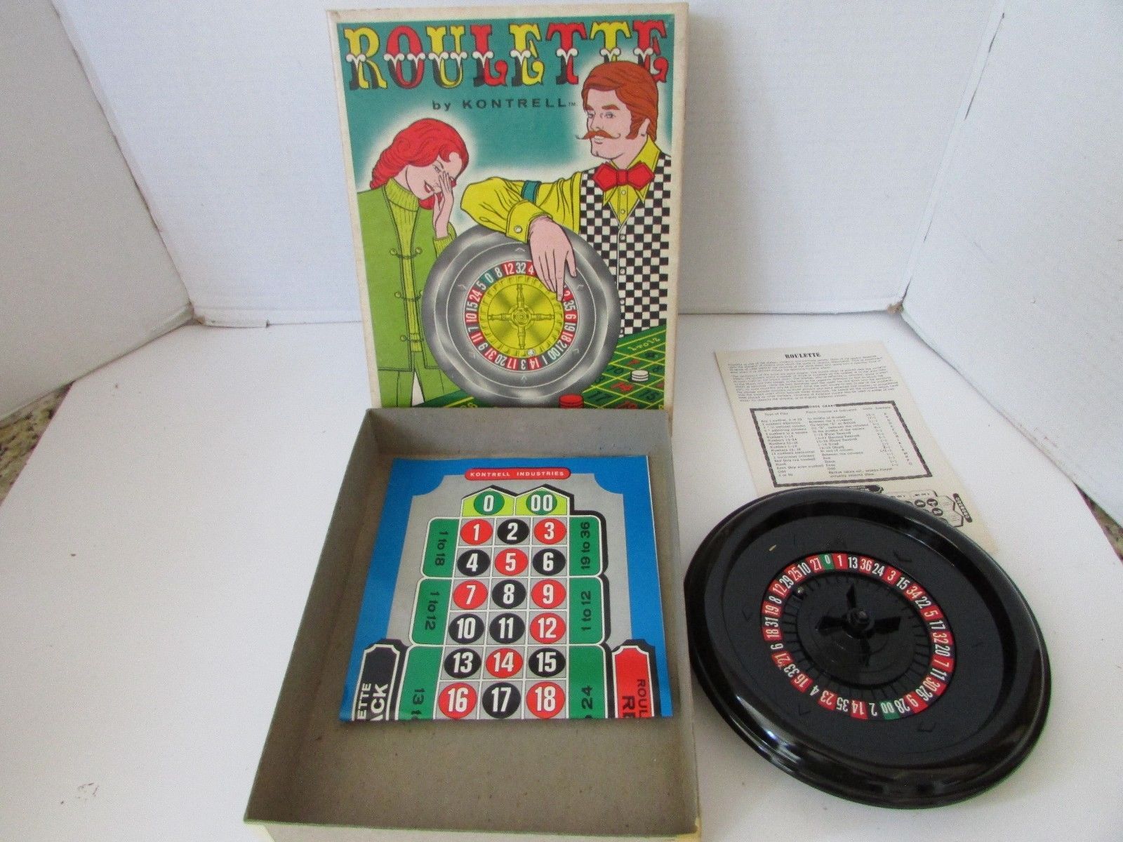 VTG  ROULETTE GAME FROM KONTRELL INDUSTRIES #7412 DATED 1974 - $7.94