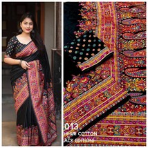 Kashmiri Cotton Saree, Rich Pallu, Multicolored Resham thread weaving, s... - £88.90 GBP