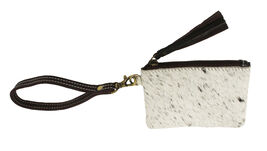 Women's Western Genuine Hair-On Cowhide Small Wristlet Pouch Coin Purse ... - $19.79