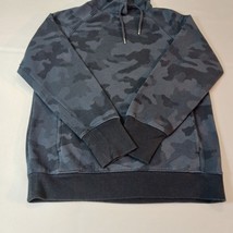 ALL IN MOTION Men's Cotton Blend Blue Camoflauge Hooded Pullover Sweatshirt Sz S image 8