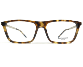 Saint Laurent SL344 009 Eyeglasses Frames Brown Tortoise Silver Square 58-17-145 - £146.95 GBP