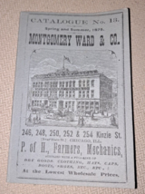 Vintage Montgomery Ward Catalogue No 13 Spring and Summer 1875 Reprint - £10.47 GBP